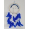 Saks Blue Feathered Life Tree Dream Catcher Wall Decoration