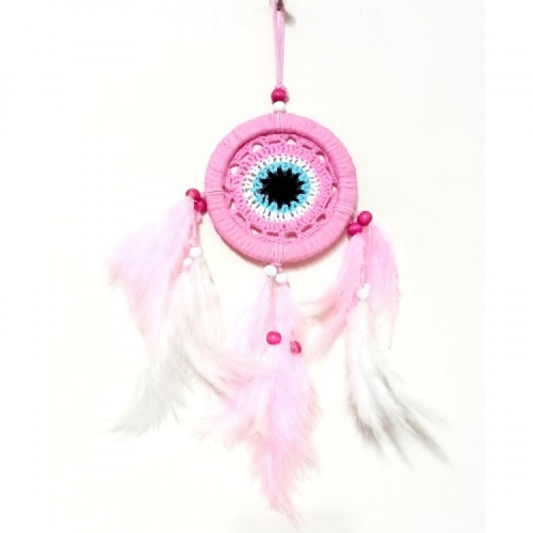 Pink Dream Catcher Pink and White Feathered Dream Catcher Handmade Wall Decoration Pink Dream Catcher Pink and White Feathered Dream Catcher Handmade Wall Decoration