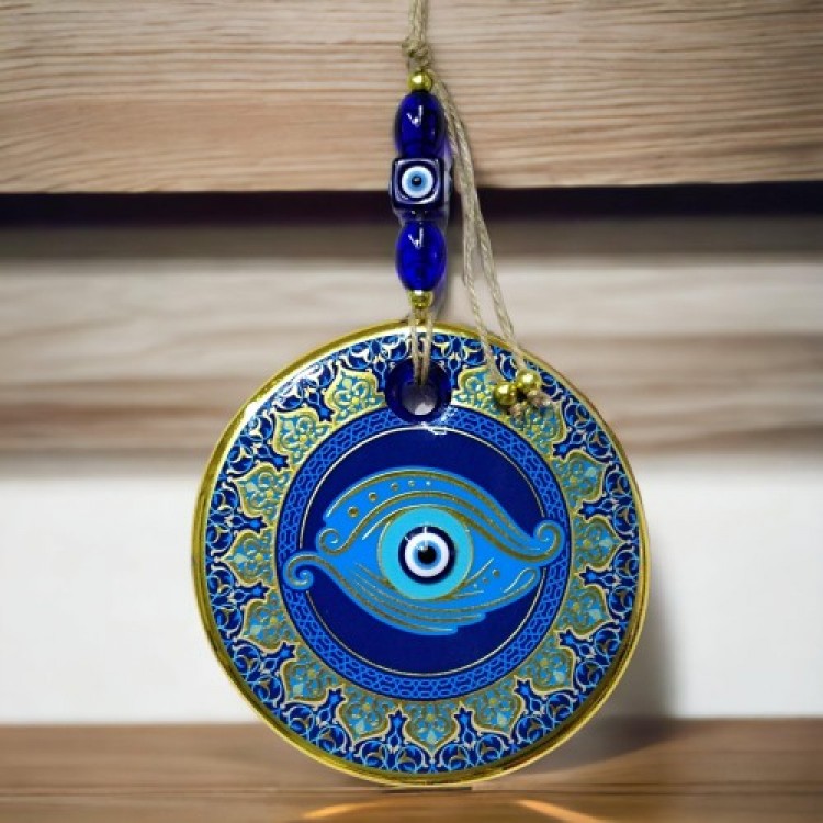 Gilded Eye Pattern Wall Decoration Glass Wall Decoration Gilded Eye Pattern Wall Decoration Glass Wall Decoration