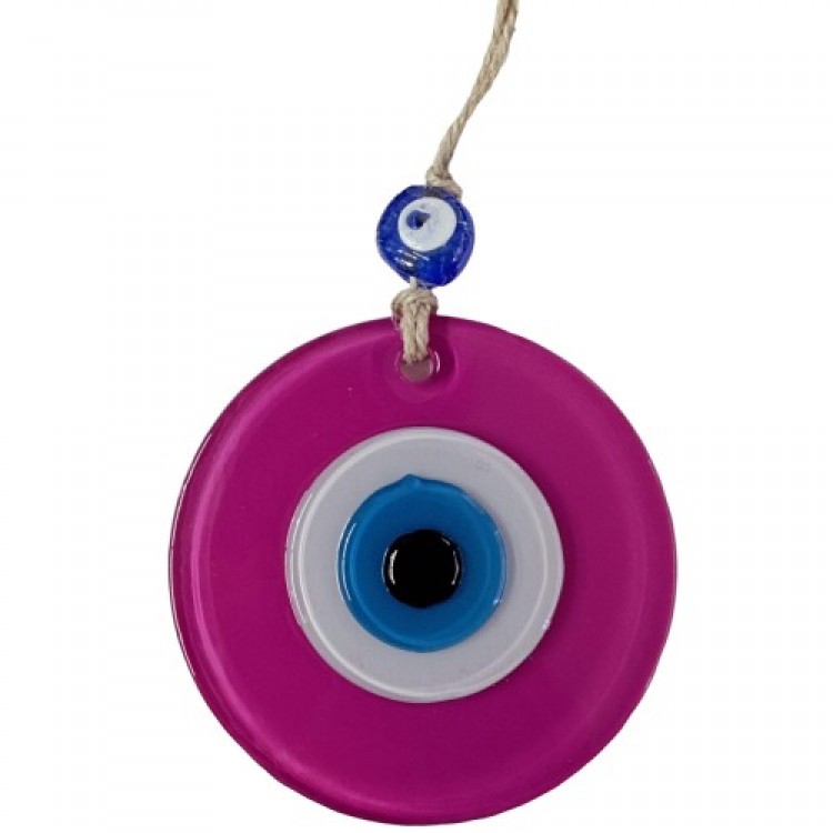 Pink Nazar Bead Wall Decoration 10 cm Glass Wall Decoration Pink Nazar Bead Wall Decoration 10 cm Glass Wall Decoration