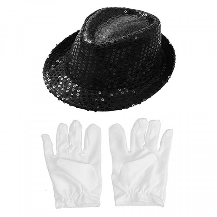Sequined Children's Hat and Gloves Sequined Children's Hat and Gloves