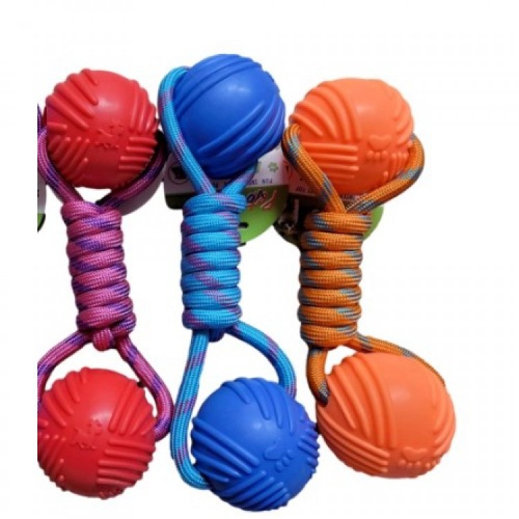Durable Rubber Ball Toy for Dogs