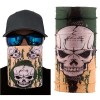 Haki Dry Skull Printed Buff Bandana 25x48 cm