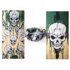 Haki Dry Skull Printed Buff Bandana 25x48 cm