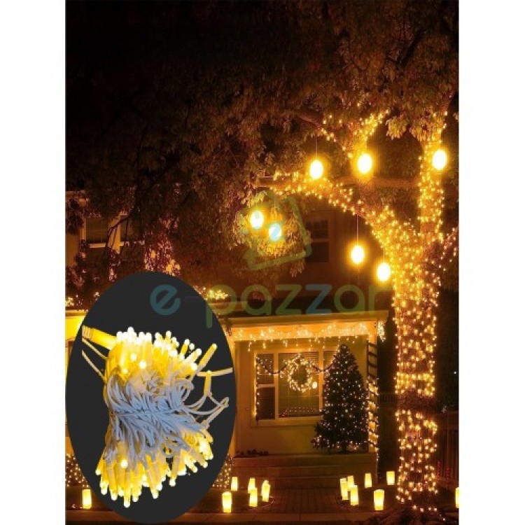 Outdoor LED Light Black Cable 10m 100 LEDs Outdoor LED Light Black Cable 10m 100 LEDs