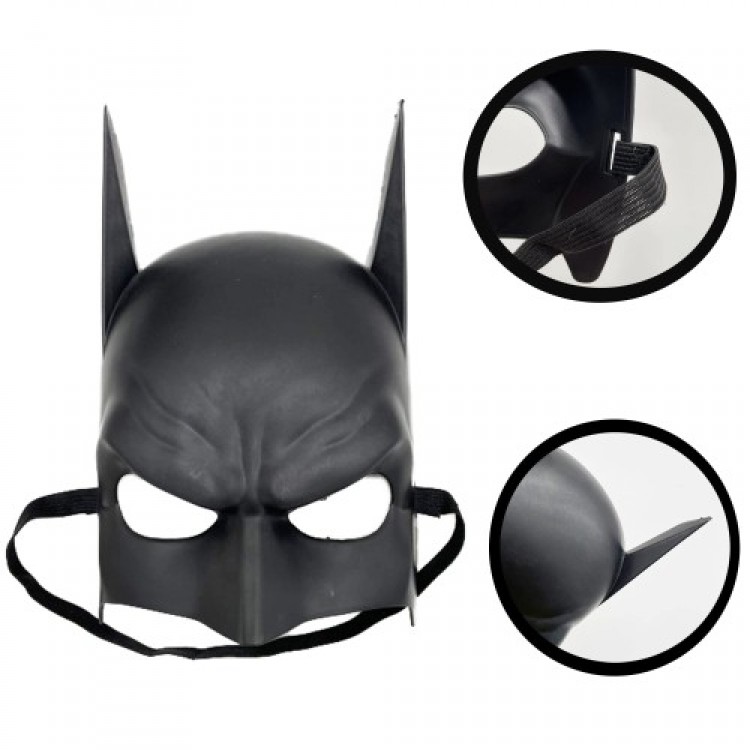 Black Children's Batman Mask with Elastic Black Children's Batman Mask with Elastic
