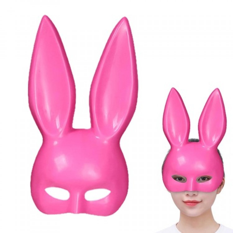 Pink Color Extra Luxury Long Rabbit Mask Pink Color Extra Luxury Long Rabbit Mask