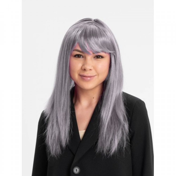Platinum Gray Silver Long Party Wig Platinum Gray Silver Long Party Wig