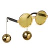 Disco Cluster Stud Party Glasses Gold Color
