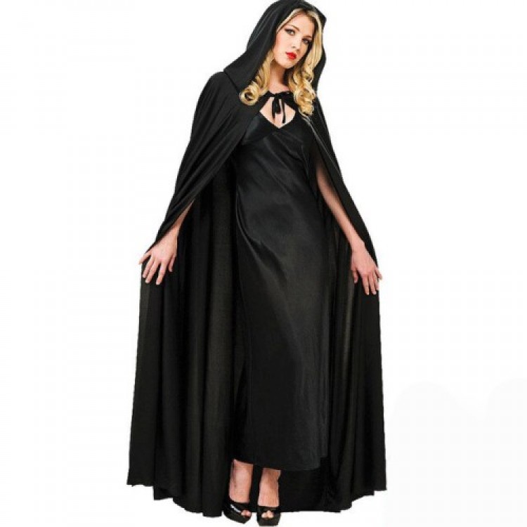 Black Hooded Cape