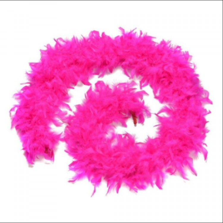 Fuchsia Color Fluffy Feathered Otriş Boa Real Feather Decoration Fuchsia Color Fluffy Feathered Otriş Boa Real Feather Decoration