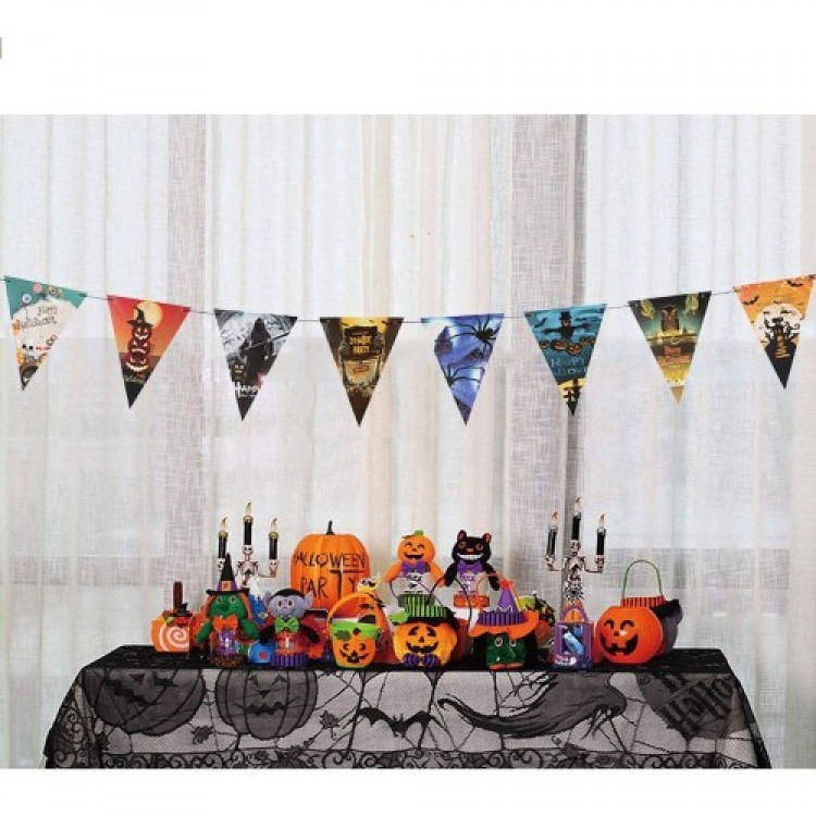 Halloween Flag Banner Decoration Set of 8