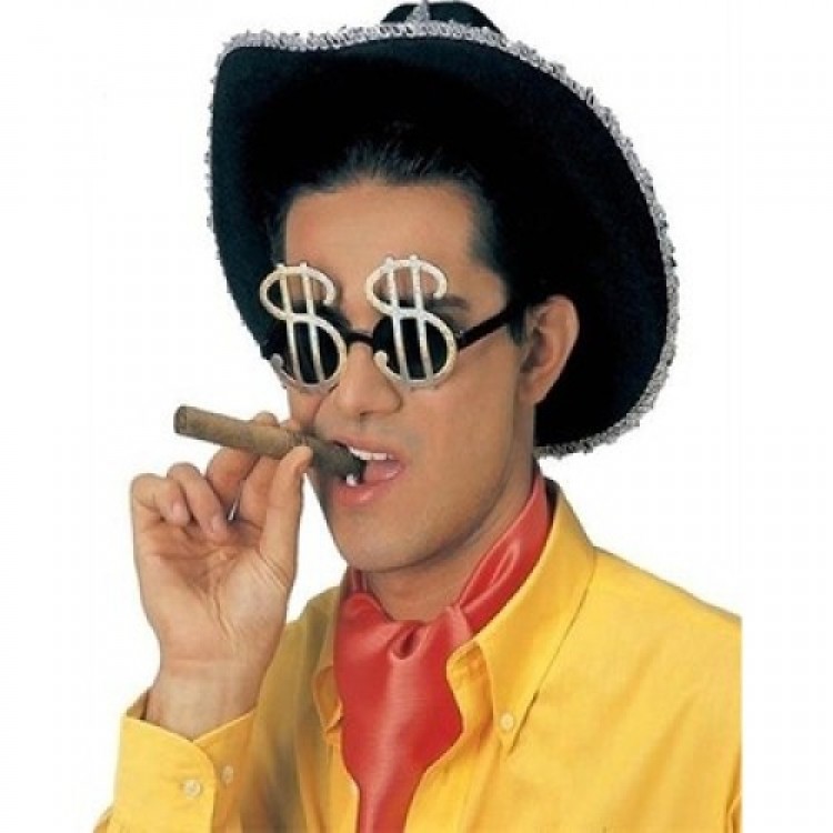 Dollar-Themed Silver Party Glasses Dollar-Themed Silver Party Glasses