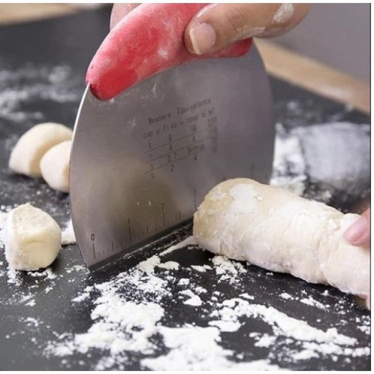 Stainless Steel Dough Cutting and Shaping Spatula