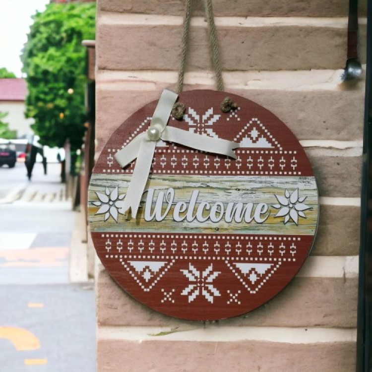 Digital Print Welcome Door Decoration 30 cm Door Decoration Digital Print Welcome Door Decoration 30 cm Door Decoration