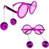 Disco Cluster Stud Party Glasses Pink Color