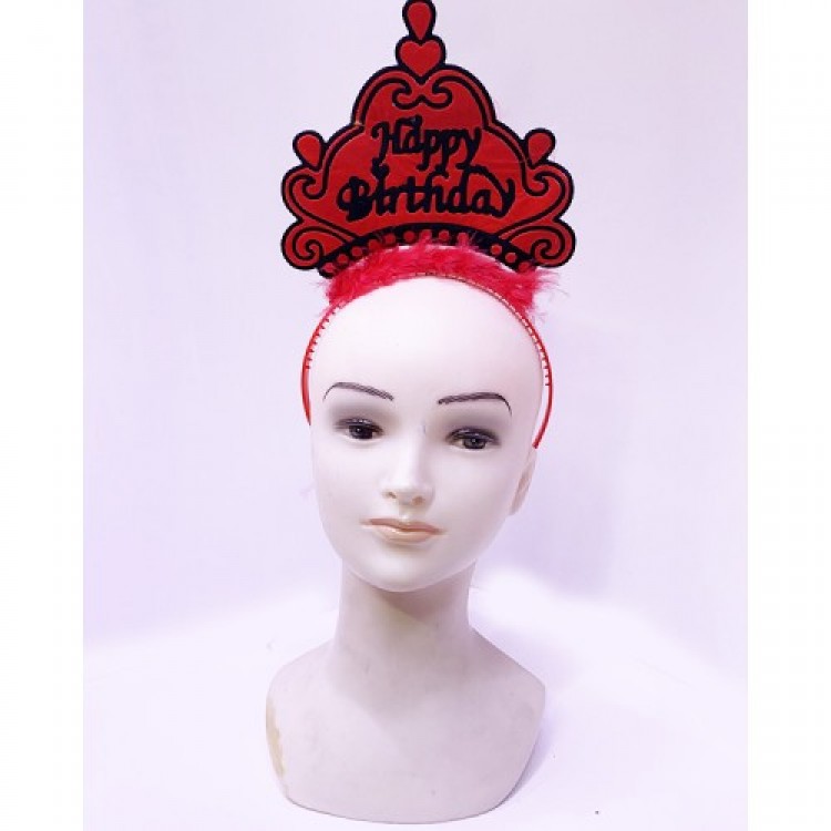 Happy Birthday Neon Red Birthday Crown Happy Birthday Neon Red Birthday Crown
