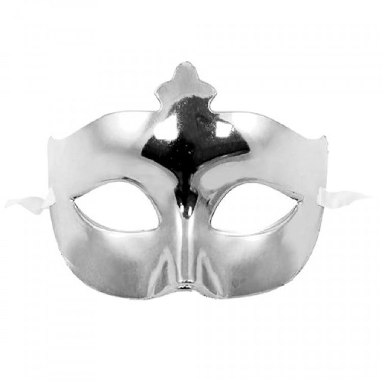 Silver Shiny Ball Mask