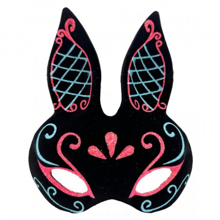 Black Blue Red Rabbit Mask Black Blue Red Rabbit Mask