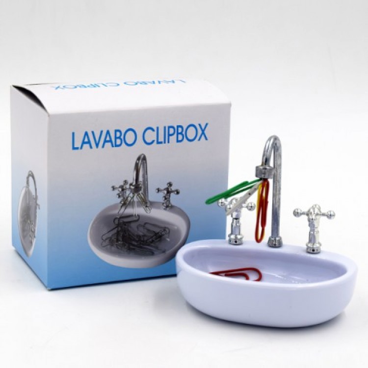 Sink-Shaped Paperclip Holder