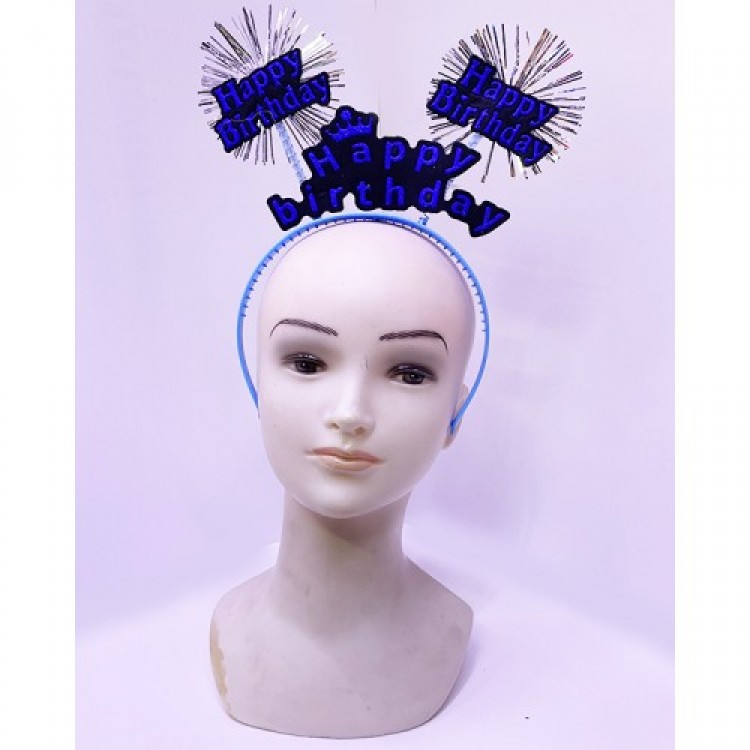 Happy Birthday Neon Blue Birthday Crown Happy Birthday Neon Blue Birthday Crown