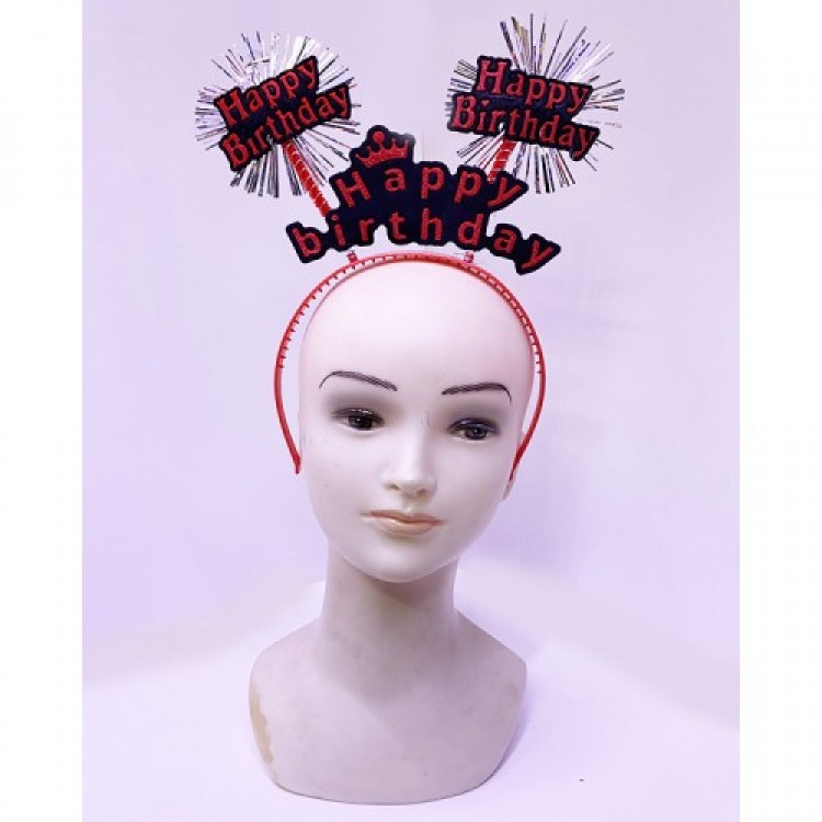 Happy Birthday Neon Red Birthday Crown Happy Birthday Neon Red Birthday Crown