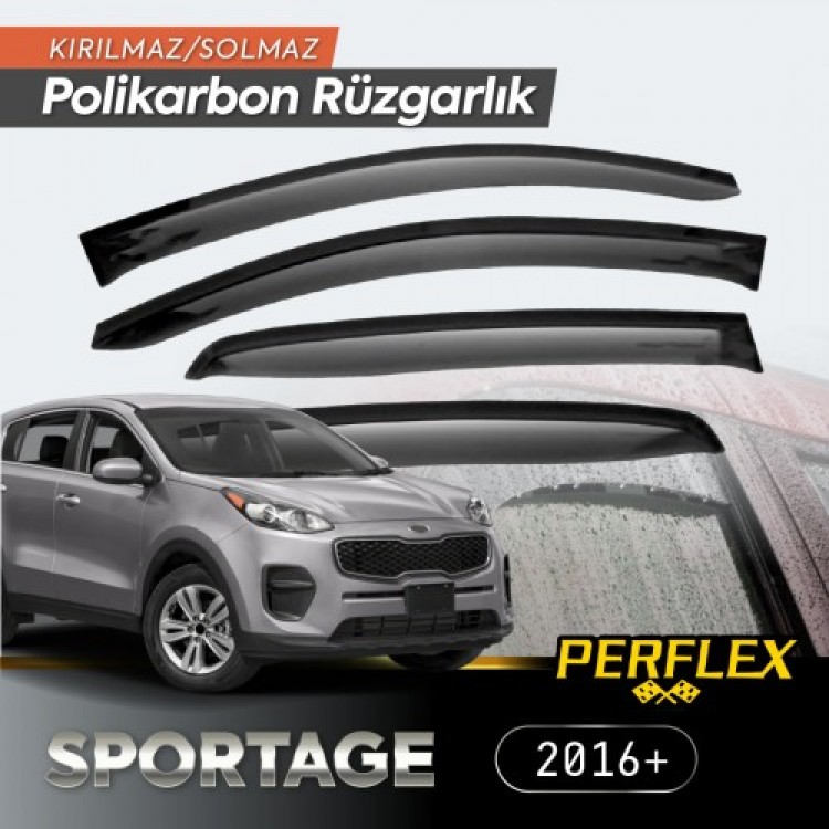 KIA Sportage 2016+ Wind Deflector V2 Flat