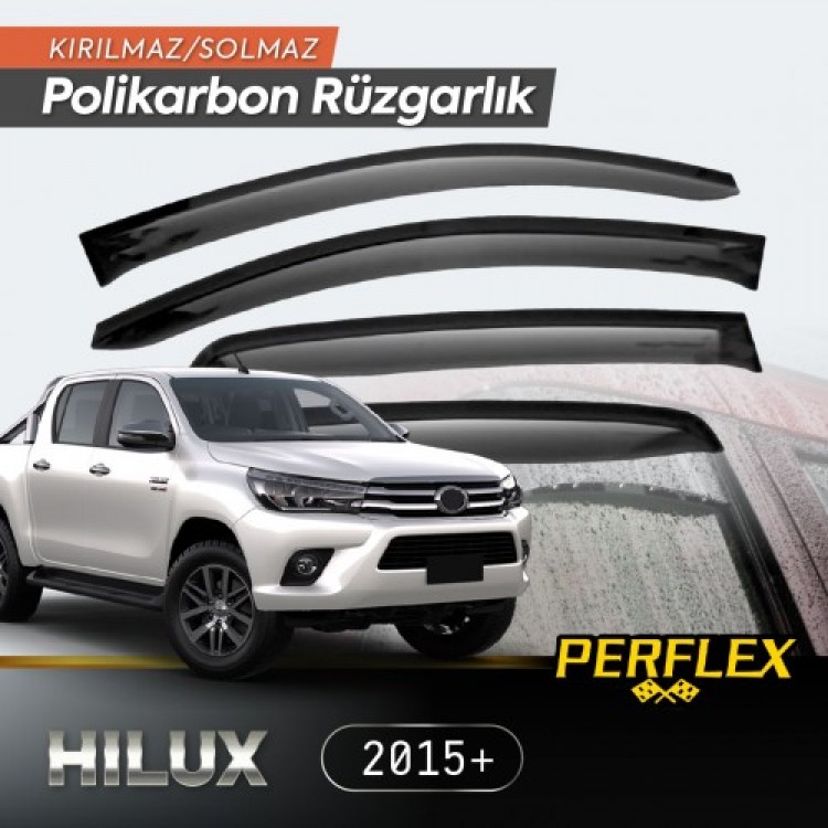 Toyota Hilux 2015+ Wind Deflector V2 Flat
