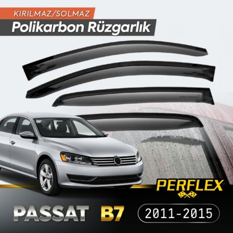 VW Passat B7 2011-2015 Wind Deflector V2 Flat VW Passat B7 2011-2015 Wind Deflector V2 Flat