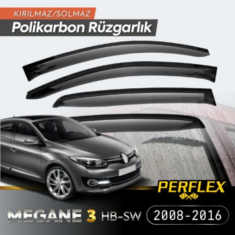 Renault Megane 3 HB-SW 2008-2016 Wind Deflector V2 Mugen Renault Megane 3 HB-SW 2008-2016 Wind Deflector V2 Mugen