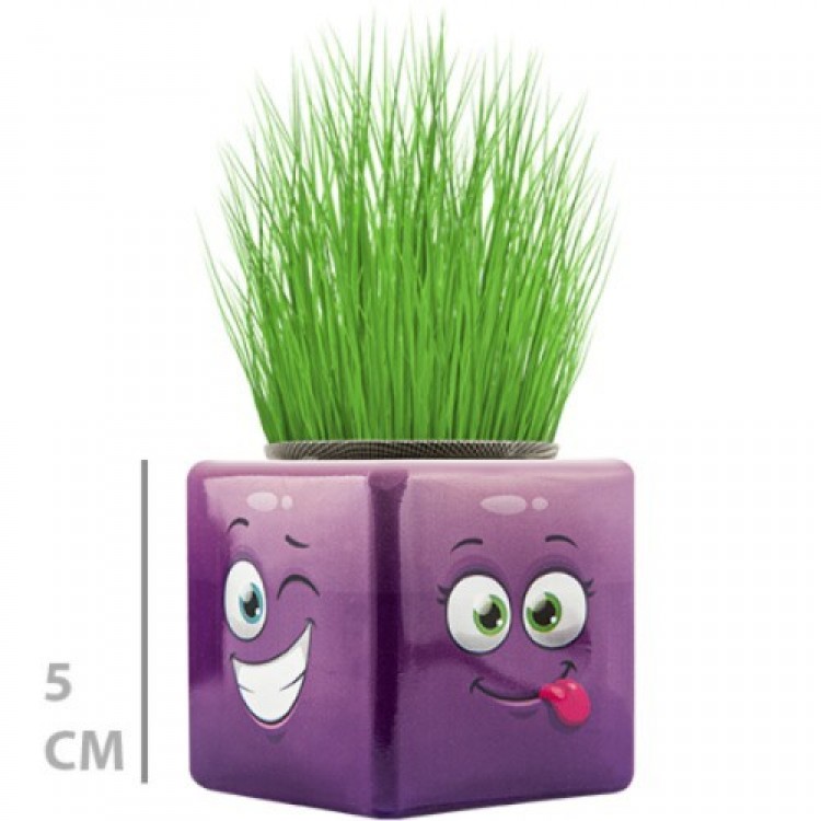 Grass Man Mini Cube Emoji Figurine 1 Piece Grass Man Mini Cube Emoji Figurine 1 Piece
