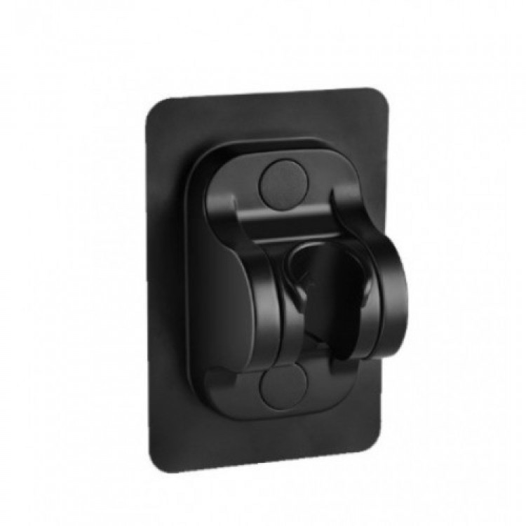 Yapışkanlı Duş Başlığı Tutucu Ayarlı Siyah Yapışkanlı Duş Başlığı Tutucu Ayarlı Siyah