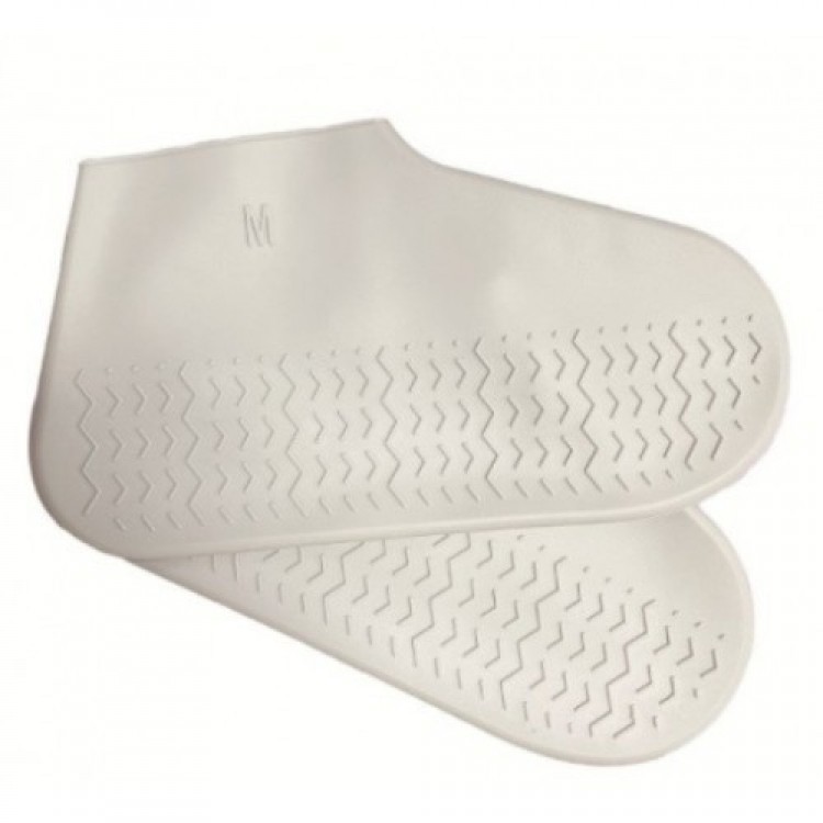 Silicone Shoe Cover Non-Slip Water Dirt Proof M Size White Silicone Shoe Cover Non-Slip Water Dirt Proof M Size White