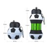 Soccer Ball Design Accordion Water Bottle