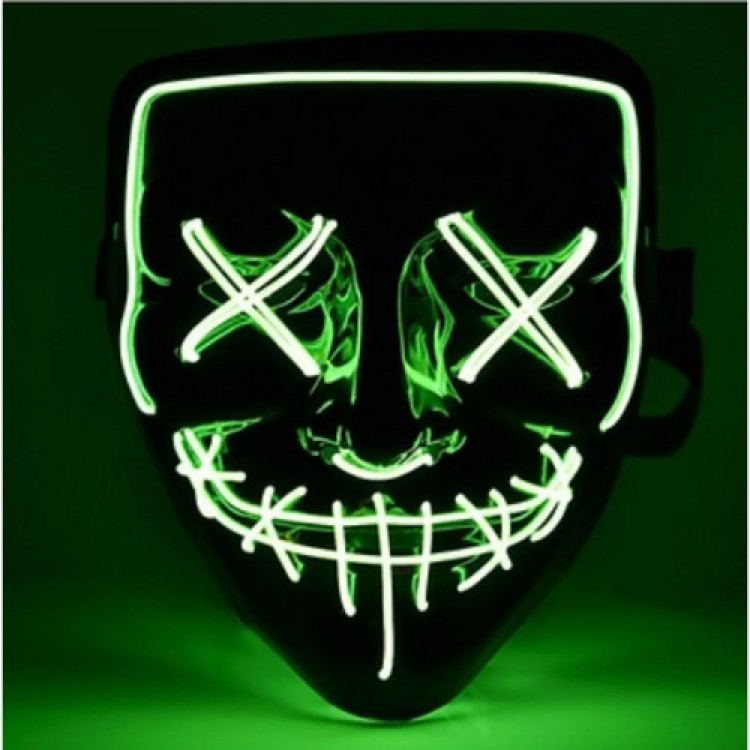 LED Lighted Green Mask
