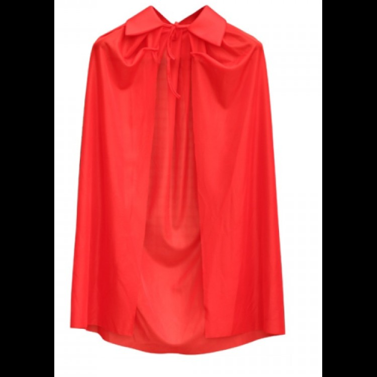 Red Collared Cape Children's Size 90 cm