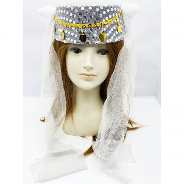 White-Edged Gold-Embroidered Henna Cap White-Edged Gold-Embroidered Henna Cap