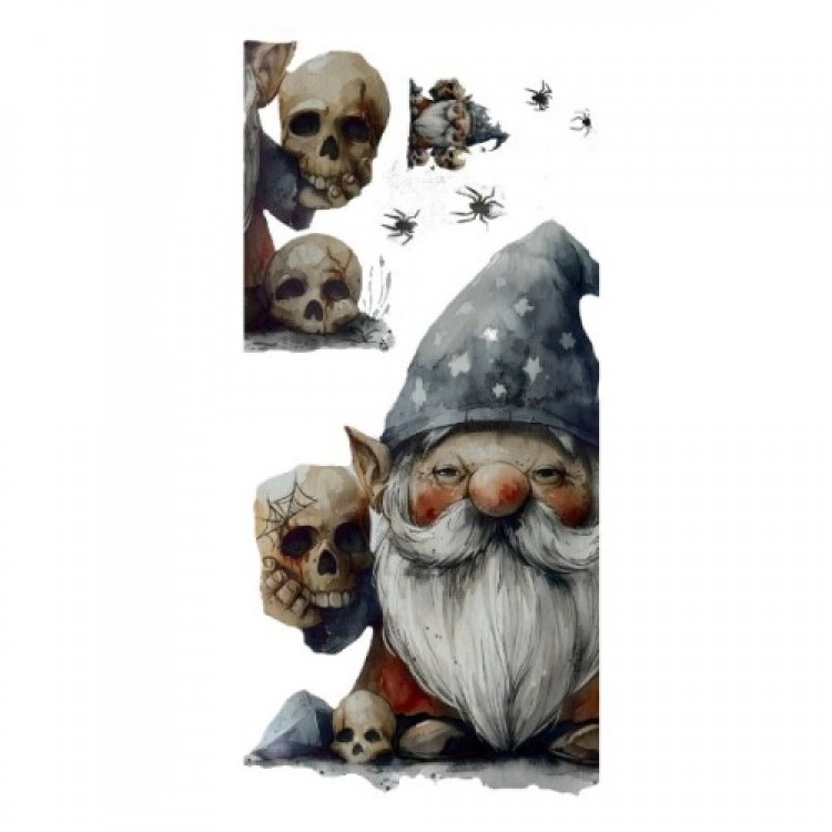 Gothic Dwarf and Skull Wall Sticker Set Gothic Dwarf and Skull Wall Sticker Set