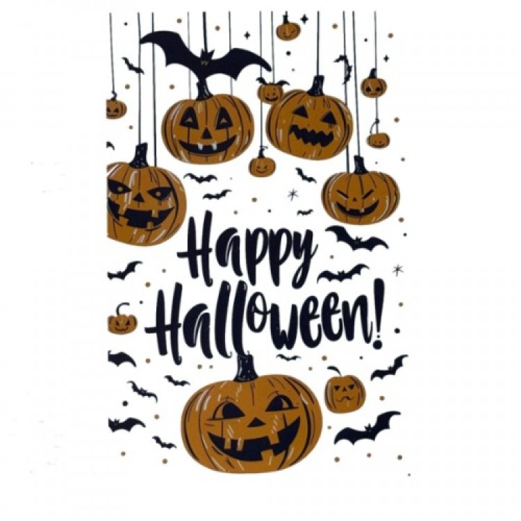 Halloween-Themed Pumpkin Wall Sticker Set Halloween-Themed Pumpkin Wall Sticker Set