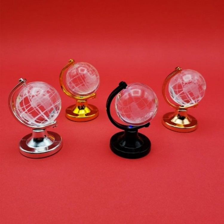 Mini Lighted Glass Crystal Globe