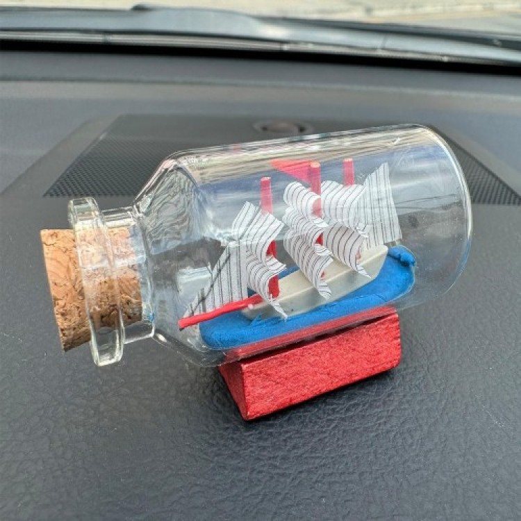 Ship Model in a Medium-Sized Bottle
