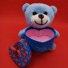 Heart-shaped Blue Bear