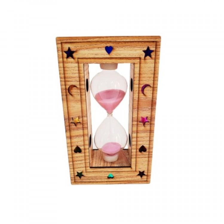 Wooden Illuminated Hourglass Wooden Illuminated Hourglass