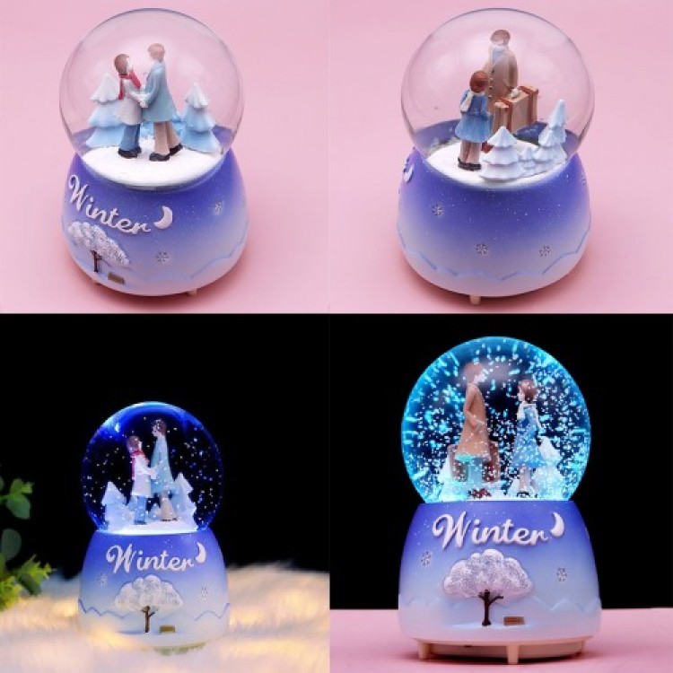 Light-Up Snow-Spouting Winter Fairy Tale-Themed Snow Globe Light-Up Snow-Spouting Winter Fairy Tale-Themed Snow Globe