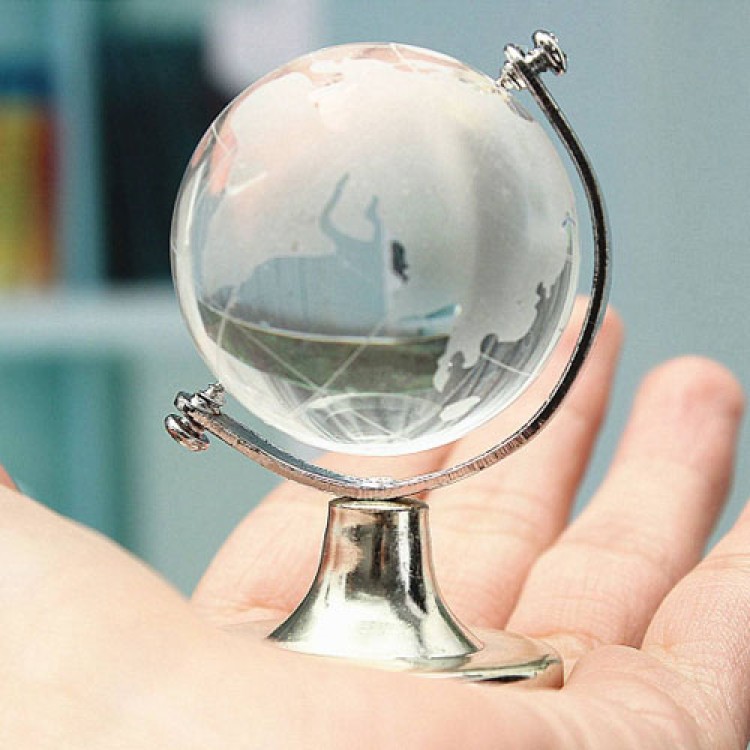 Large Crystal Glass Globe