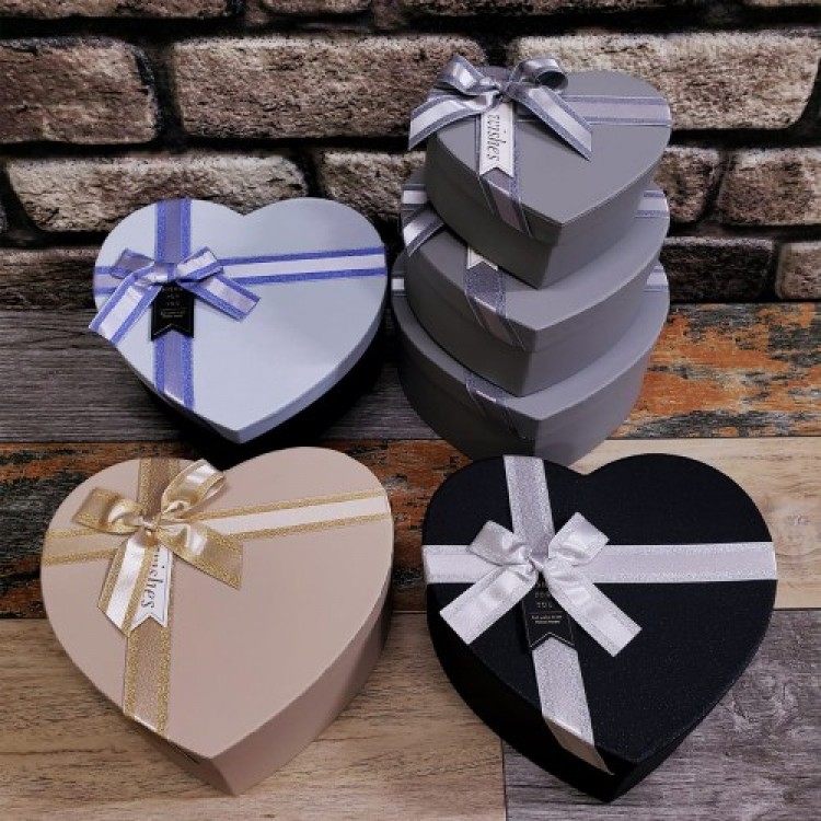 Gift Heart Box 3-Piece Set