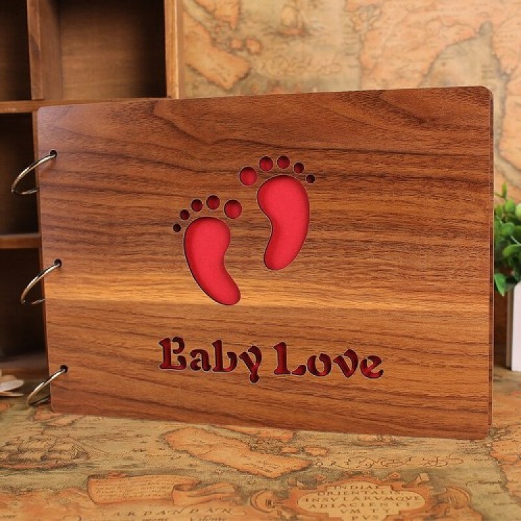 Decorative Wooden Baby Love Album