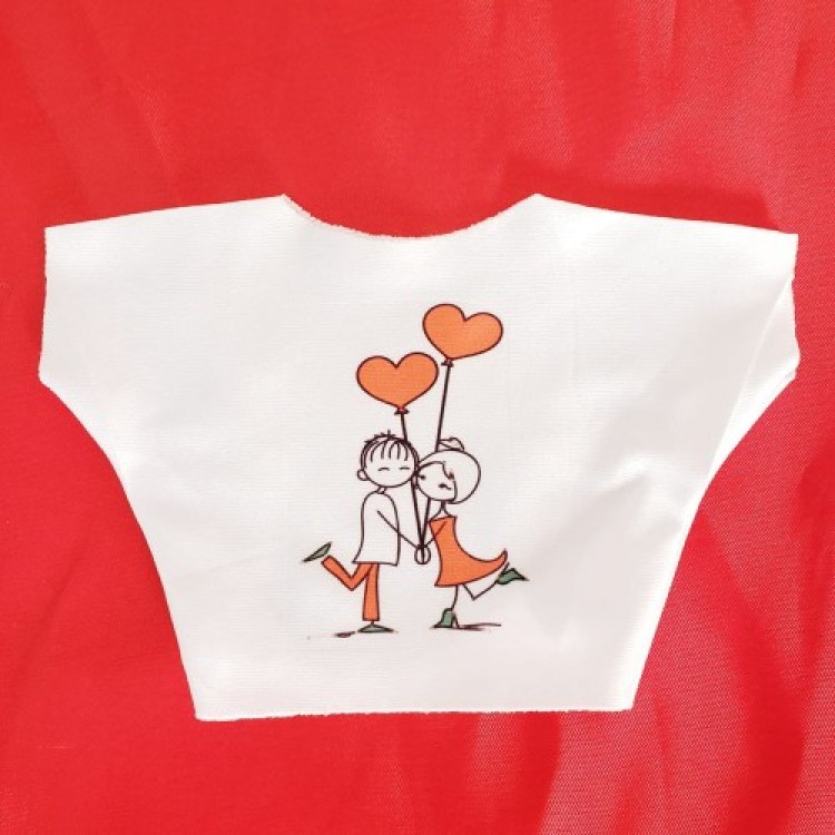 Happy Couple-Themed Printed T-Shirt