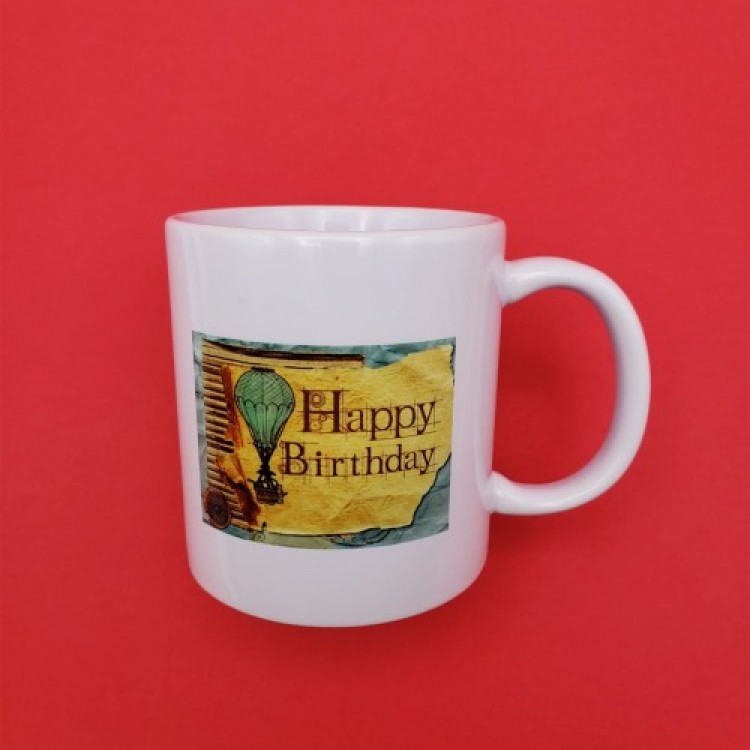Printed Happy Birthday Mug