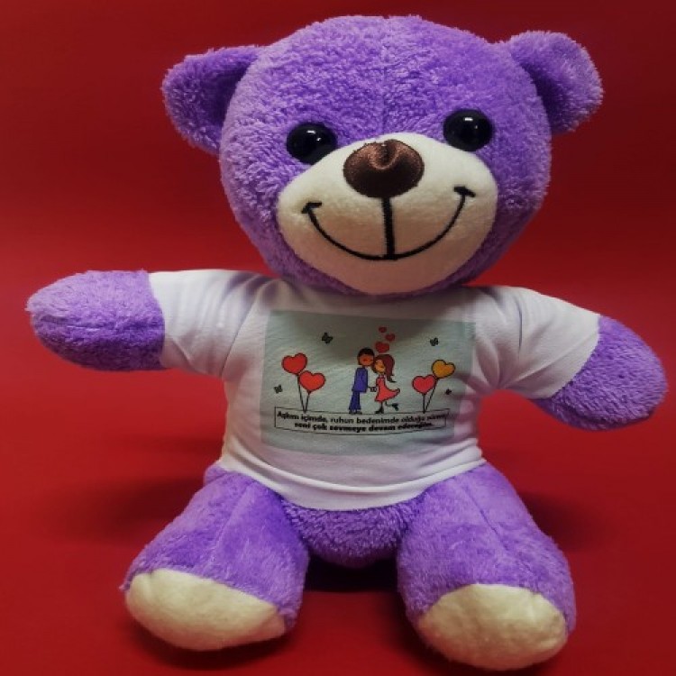 Happy Lovers Themed Plush Teddy Bear Happy Lovers Themed Plush Teddy Bear